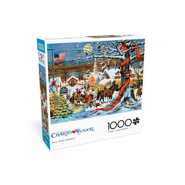 Buffalo Games - Charles Wysocki - Small Town Christmas - 1000 Piece Jigsaw Puzzle