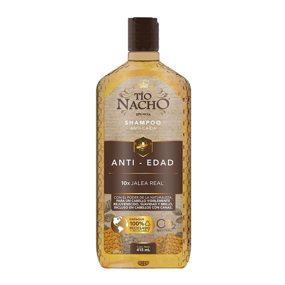 Shampoo Tío Nacho anti-edad 10x jalea real 415 ml