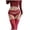 Red, variant on Tights Category Women Floral Lace Garter Belt Plus Size Mesh Suspender Belt Set with Metal Clips for Thigh Highs