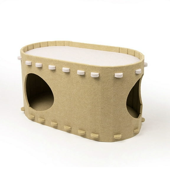 Cat Cave Beds for Indoor Cats, Pet Cat House for Multiple & Large Cats Up to 22 Lbs, Scratch Resistant Cat Caves