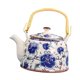 thumbnail image 3 of Tetera de porcelana japonesa resistente al calor de 900 ml con infusor extraíble peonía, 3 of 9
