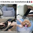 thumbnail image 4 of Asiento para perros, asiento de coche para perros, asiento de coche para mascotas, adecuado para todo tipo de coches, cama multifuncional para perros, 4 of 5
