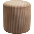 thumbnail image 3 of Pemberly Row Modern / Contemporary Soft Microsuede Fabric Brown Ottoman / Stool, 3 of 8