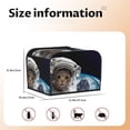 thumbnail image 4 of KLL Cat Astronaut Print 4 Slice Toaster Dust Covers Kitchen Small Appliance Cover with 2 Pockets,Can hold Jam Spreader Knife & Toaster Tongs (12.4 x 10.6 x 8.2), 4 of 6