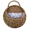 thumbnail image 2 of EIMELI 1 Set Flower Basket Handmade Weaving Multi-Function Rattan Wall Fence Hanging Pot Plants Holder for Garden, 2 of 10