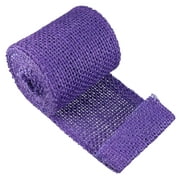 Uxcell Wedding  Belt String Arts Craft Burlap Ribbon Roll Purple 2.2 Yard