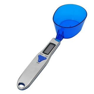 Chnee Kitchen Scale Spoon Gram Measuring Spoon, 500g/0.1g Blue Cute Digital Weight Scale Spoon Milligram Measuring Scoop Grams Elect