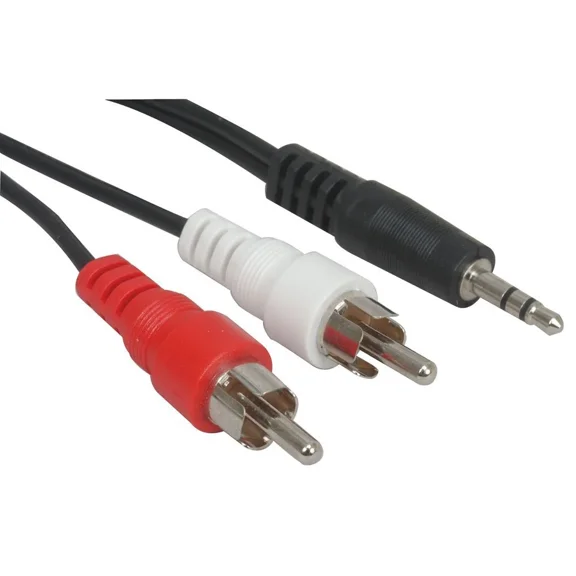 3.5Mm To Rca Cable 2Rca To Aux Cord 2-Rca To 3.5Mm Stereo Audio Y-Cable - 6Ft
