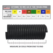 DURA-LIFT .250 x 2 x 33 Torsion Garage Door Spring (Gold, Left Wound)