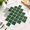 Green, variant on White Arabesque Peel and Stick 3D Wall Tiles, 12"x12" 10-Sheet Decorative Backsplash Panels
