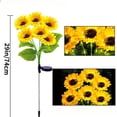 thumbnail image 4 of Akmoler Pathway Solar Lights Outdoor Waterproof, 2PCS Sunflower Solar Lights Outdoor Halloween Yard Decor for Garden, Patio, Lawn, Pathway, Walkway Sidewalk, 4 of 8