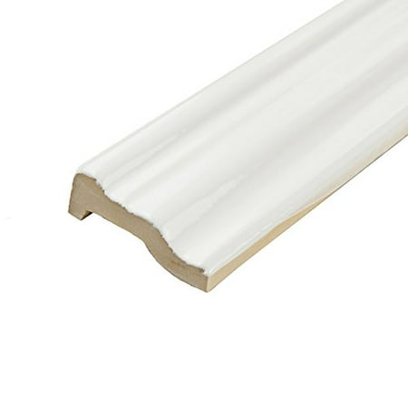 Somertile 2x12 Inch Gloucester Bianco Ceramic Chair Rail Trim Wall Somertile 2x12 Inch Gloucester Bianco Ceramic Chair Rail Trim Wall Tile 3 Tiles