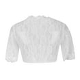 thumbnail image 3 of Ruimatai Women's Oktoberfest Blouse Lace V-Neck Short Sleeve Polyester Top, 3 of 4