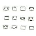 thumbnail image 4 of Cergrey 60Pcs SMD Connector Mini USB Stainless Steel Port 12 Kinds Industrial Control Components,SMD Connector,USB SMD Connector, 4 of 8