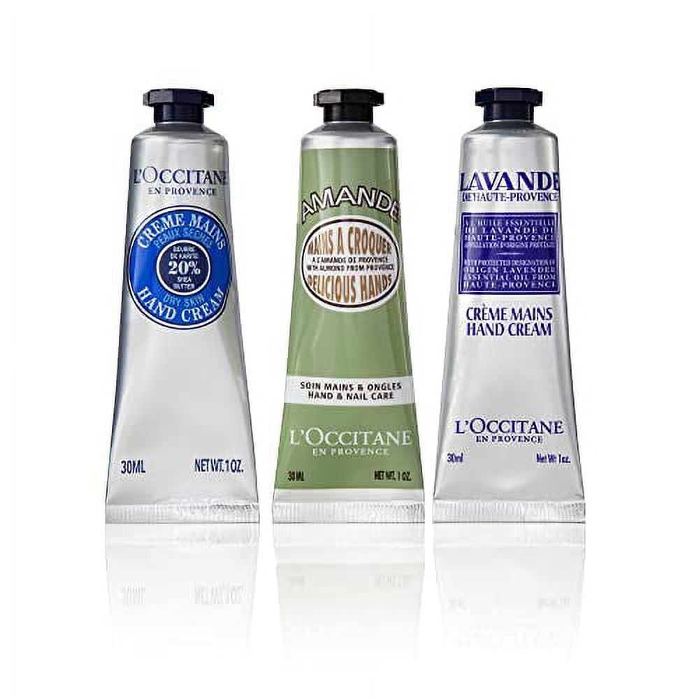 L'Occitane Hand Cream Classics, 3-Piece Set: Moisturizing Hand Creams,  Iconic Scents, Vegan, All Skin Types, Perfect Gift, Made in France