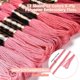 thumbnail image 2 of 12 madejas de 105 yardas de hilo de bordar rojo degradado, hilo de poliéster para tejer pulseras de la amistad, 2 of 9