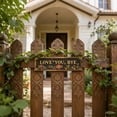 thumbnail image 5 of Yippzo “Love You, Bye” Vintage Floral Wall Plaque, Love You Bye Sign Above Door, Metal Wall Sign, Floral Accent Charming Entryway Doorway Decor, Cozy Home Housewarming Gift, 5 of 6