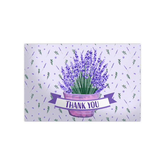 Pro Supply Global (50) Count of 4x6 Lavender Thank You Insert Cards