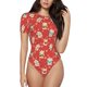 thumbnail image 1 of Balery Japanese Maneki Cats Body de cuello redondo de manga corta para mujer Tops de manga corta Tops básicos-XX-Large, 1 of 7