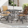 thumbnail image 3 of Gymax 32'' Patio Dining Table w/ 1.6'' Umbrella Hole & Lid DPC Tabletop for Backyard, 3 of 8