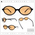 thumbnail image 2 of Retro Vintage Vibe Oval Hipster Boho Fashion Plastic Sunglasses Black - Orange, 2 of 8