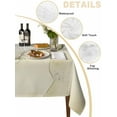 thumbnail image 2 of Marble Yellow Table Cloth, Modern Abstract Ink Painting Luxury Waterproof Tablecloth for Square Tables, Reusable Washable Fabric Table Cover for Restaurant Kitchen Dining Tables 54"x54", 2 of 6