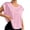 G588 Pink, variant on Likimi Womens T Shirt With Open Back Crew Neck Short Sleeve Solid Color Loose Fit Lightweight Summer Elegant Tee Black Size L