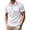White #46, variant on Men's Summer Polo Shirts Short Sleeve Solid Color Basic Golf Work Collared Shirts, 2XL