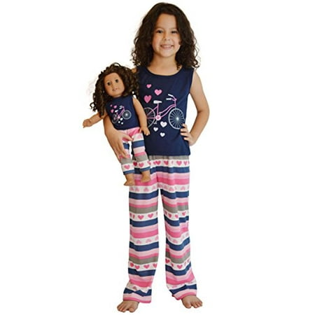 

Girl & Doll Matching Tank & Sweatpants Fit American Girl & Other 18 Inch Dolls - Size 12