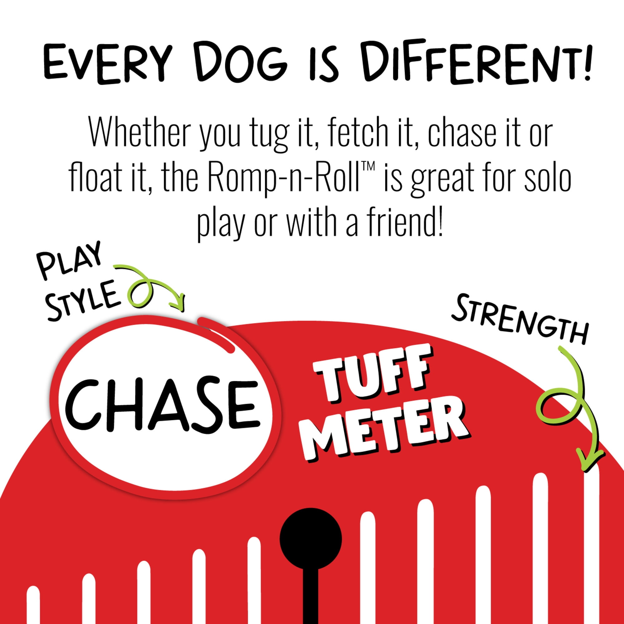 Jolly Pets Romp-n-Roll Ball Dog Toy