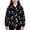 ZC Black, variant on HCYSFG Girls Halloween Zip Up Hoodies Skeleton Graphic Hooded Long Sleeve Relaxed Fit Casual Tops Front Closure With Pockets Sweatshirt Jackets