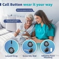 thumbnail image 5 of SYNLETT Sistema de Llamadas Inalámbrico Sistema de Llamada de Enfermera Buscapersonas para Cuidadores para Restaurante Clínica Hogar de Ancianos 7 Idiomas 8 Tonos de Alerta 10 Botones de Llamada y 1 U, 5 of 5