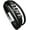 Black-Love, variant on Mens Braided Leather Bracelet Cross Love Bangle Wristband Bracelet with Stainless Steel Closure
