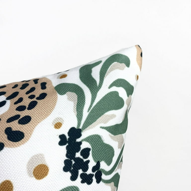 Leopard Face, Leopard Decor, Leopard Print, Leaves, Decorative Pillows, Mom Gift, Home Decor, Room Decor, Bedroom Decor