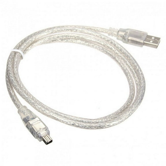 FVH USB Male to Firewire IEEE 1394 4 Pin Male iLink Adapter Cord Cable forDCR-TRV75E DV