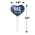 thumbnail image 6 of Me Above the Law Heart Love Cupcake Picks Toppers Decoration Set of 6, 6 of 6