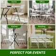 thumbnail image 6 of UBesGoo 4 Pack Plastic Folding Chairs, Portable Commercial Chairs for Indoor Outdoor Events Party Picnic School Wedding, White, 6 of 6