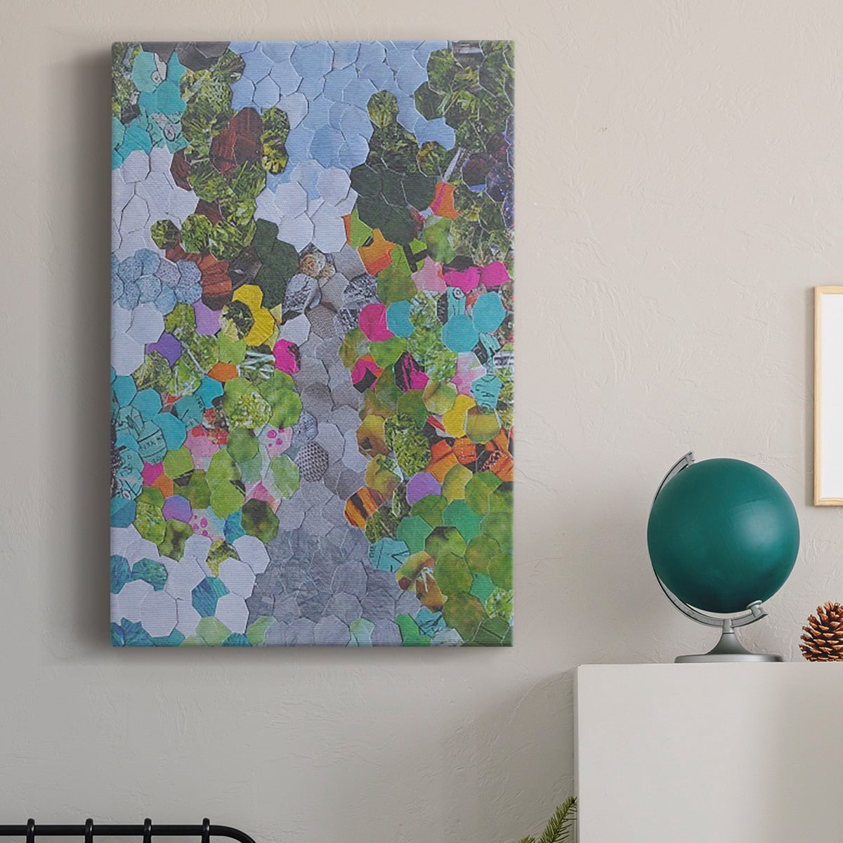 Magenta Garden Premium Gallery Wrapped Canvas - Ready to Hang
