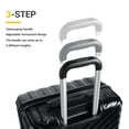 thumbnail image 6 of Travelhouse 6 Piece Hardshell Luggage Set Lightweight Suitcase with TSA Lock and Spinner Wheels with Backpack, Duffel Bag ,Packing Cubes, Black, 6 of 11