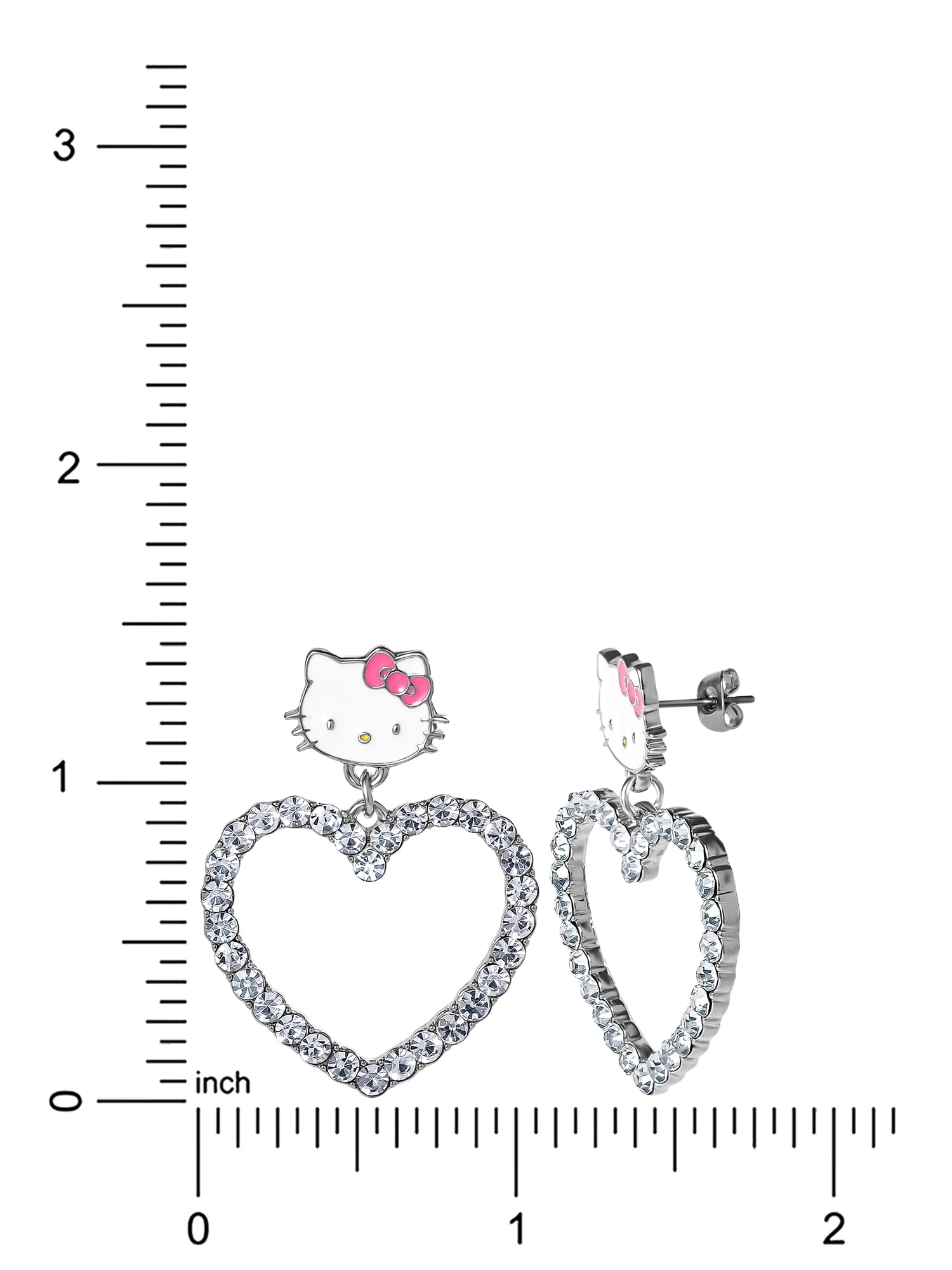 Sanrio Hello Kitty Heart Earrings