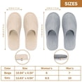 thumbnail image 2 of House Slippers AQUEENLY, spa lavable para mujeres y hombres (paquete de 6), 2 of 7