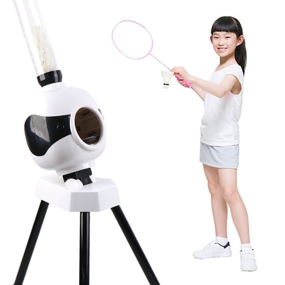 Adjustable Badminton Trainer Badminton Practice Machine Badminton Training Machine Automatic Badminton Pitching Machine Portable Adjustable Badminton Pitcher US Plug 100-240V