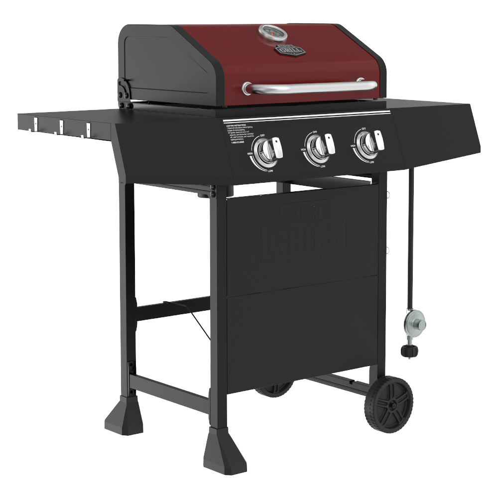 Expert Grill 3 Burner Propane Gas Grill in Red - image 2 of 15