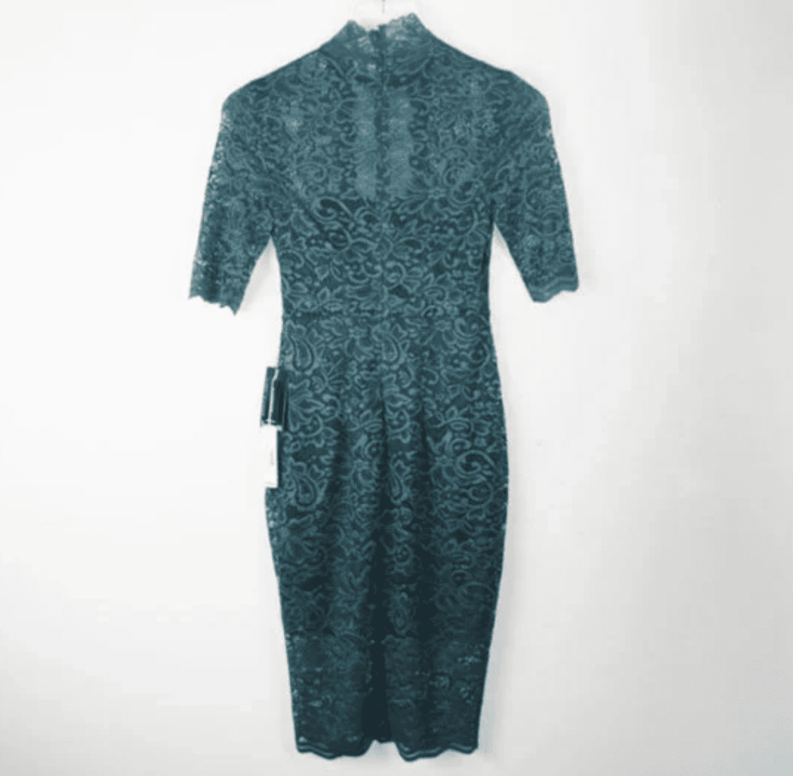 knee length dresses for ladies Wine Long Sleeve Mock Neck Ruched Midi Dress