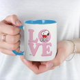 thumbnail image 3 of CafePress - LOVE Snoopy Mugs - 11 oz Ceramic Mug - Novelty Coffee Tea Cup, 3 of 3