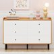 thumbnail image 2 of Dresser for Bedroom with 6 Drawers, Modern Wood 6 Drawer Dresser with Black Knobs, Chest of Drawers for Nursery, Living Room My Lux Decor Round, 2 of 8