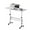 White, variant on Small Standing Desk Adjustable Height Rolling Computer Desk Portable Laptop Desks with Wheels