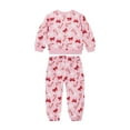 thumbnail image 2 of Joyful Moments Toddler Candy Cane Print Sweatshirt and Jogger, 2-Piece Set, Sizes 12M-5T, 2 of 12