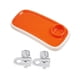 thumbnail image 1 of Bandeja para cochecito de bebé, bandeja para refrigerios, antideslizante, práctica y resistente al desgaste, taza para biberón. Naranja, 1 of 9