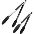 thumbnail image 1 of Chanclas para Cocinar con Puntas de Silicona | Juego de piezas de 9 y 12 pulgadas | Pinzas para parrilla de cocina antiadherentes | Pinza para asar barbacoa de acero inoxidable 304, 1 of 7